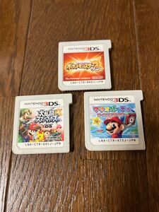3DS ソフト ポケットモンスターサン 大乱闘スマッシュブラザーズ マリオパーティ