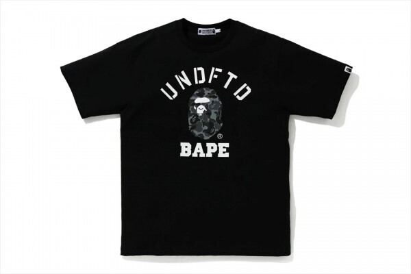 ■激レア■BAPE X UNDFTD カレッジTシャツ-エイプ アンディフィー-■Mサイズ■黒■新品タグ付き■正規品