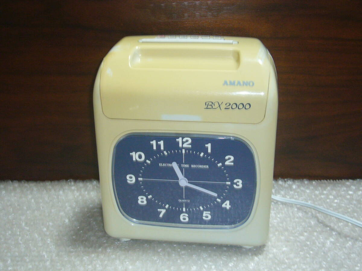 アマノ タイムレコーダー BX2000 used Yahoo!オークション -「アマノタイムレコーダーbx2000」の落札