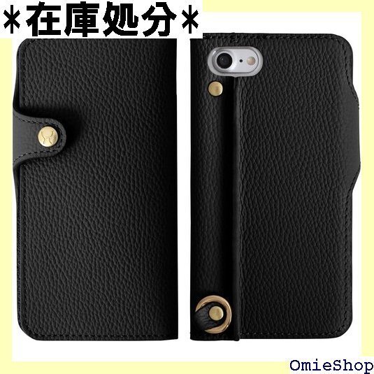 HUKURO iPhoneSE 第2世代 第3世代 / ストラップホール 持ちやすい 左手持ち ブラック フクロ 900