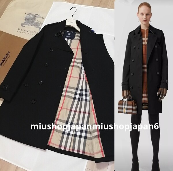本物上質●バーバリーロンドン BURBERRY LONDON ノバチェック トレンチコート バーバリー L 黒 ベルト