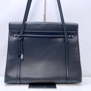 美品 Cartier カルティエ カボション レザー ショルダーバッグ トートバッグ 黒 レッド