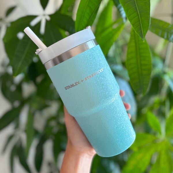 レア 台湾 スターバックス スタンレー ティファニーブルー ストロー タンブラー 海外 スタバ Stanley マグカップ バッグ 韓国 中国