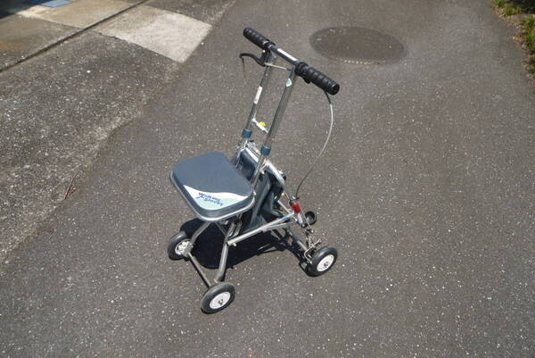 ★【増50725】折りたたみ式 シルバーカー/手押し車 座面&買い物袋付手押し車 /601A ニューウオーキング3/Walking Stecky
