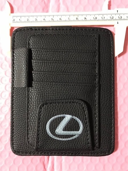 送料無料!さりげなく!LEXUS レクサスロゴ サンバイザーカードホルダー LC500 LS500 LX570 RX500 NX200 UX350 RCF IS300 ES300