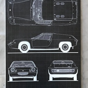 誰も持ってない? ロータスヨーロッパロゴ 大盤金属アート看板 お部屋に・ガレージに! 送料サービス LOTUS S1