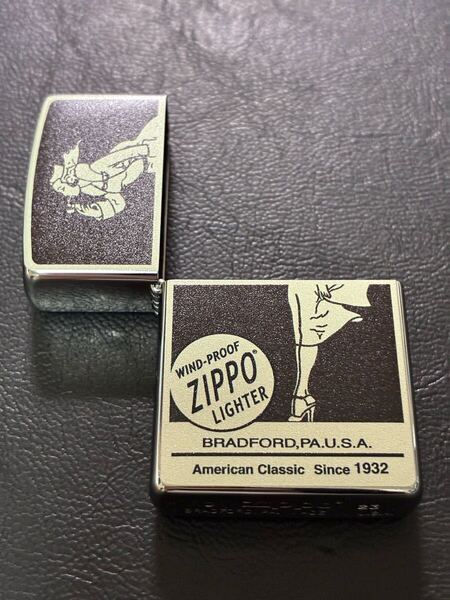 zippo ウィンディ 前面加工 外側ケース アウター ビックシルエット 希少モデル 2023年製 ② WINDY