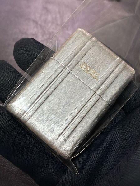 zippo ZERO HALLIBURTON silver シルバー 希少モデル 2003年製 ゼロハリバートン フルメタルジャケット シルバーインナー 2003年製