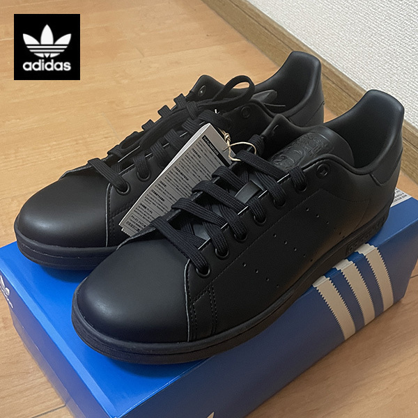 送料無料 新品 adidas Originals アディダス オリジナルス スタンスミス ブラック US9 27cm スニーカー 靴 スポーツ アメカジ ストリート