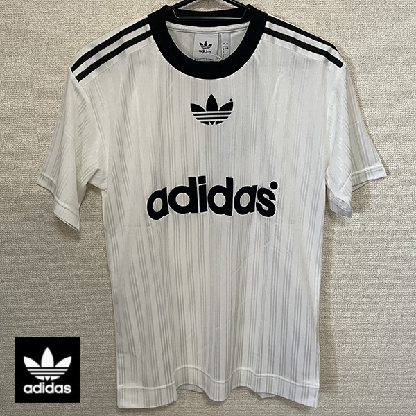 送料無料 新品 adidas アディダス Originals オリジナルス フットボール Tシャツ ストライプ M スポーツ ストリート アメカジ ヴィンテージ
