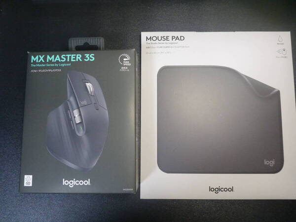 Logicool MX MASTER 3S MOUSEPAD MX2300GR MP10GR ロジクール 静音 マウス ワイヤレス 8000dpi USB-C 充電式 無線