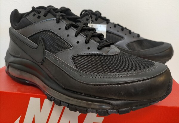 市場枯渇モデル/デッドストック【ゴールデンサイズ/新品】ナイキ NIKE エアマックス97 BW エアクラシック フルブラックエディション 27.0