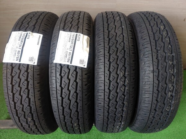 新品タイヤ BRIDGESTONE K370 145/80R12 80/78N LT 2023年 軽トラ 軽バン等 送料込み 残り僅か
