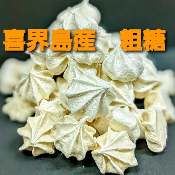 送料無料 大容量 喜界島産粗糖 メレンゲクッキー 50g×2袋 訳あり 徳用