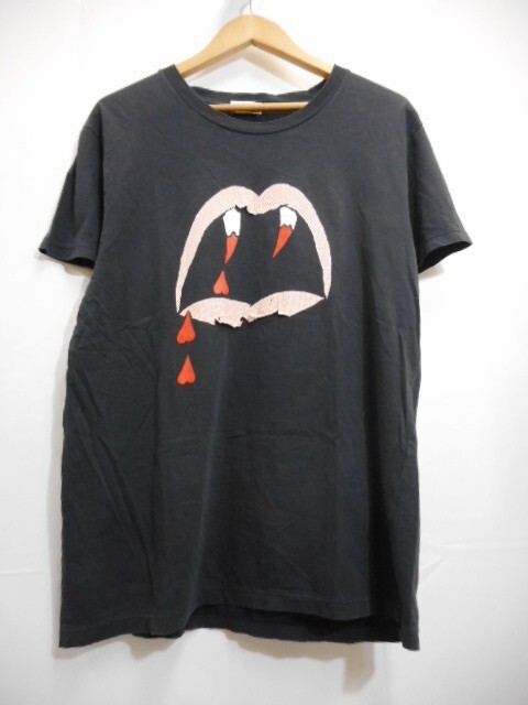 16SS サンローランパリ ブラッドラスター ヴァンパイア Tシャツ Sサイズ SAINT LAURENT サンローラン 16SS 378983 Y2YC1 ブラッド