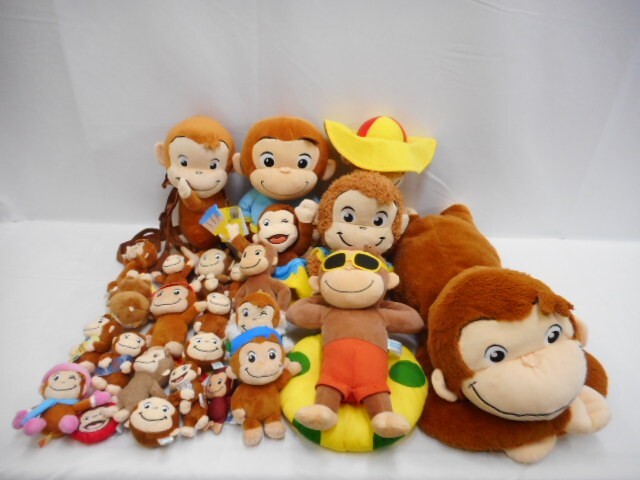 おさるのジョージぬいぐるみ　マスコット リュック18点まとめ売り タグ付き おさるのジョージ ぬいぐるみ リュックサック - メルカリ