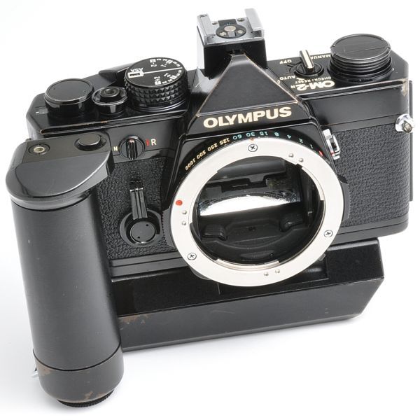 オリンパス OM-1 MD ブラック ワインダー対応型 ホットシュー付き Yahoo!オークション -「olympus winder」の落札相場・落札価格