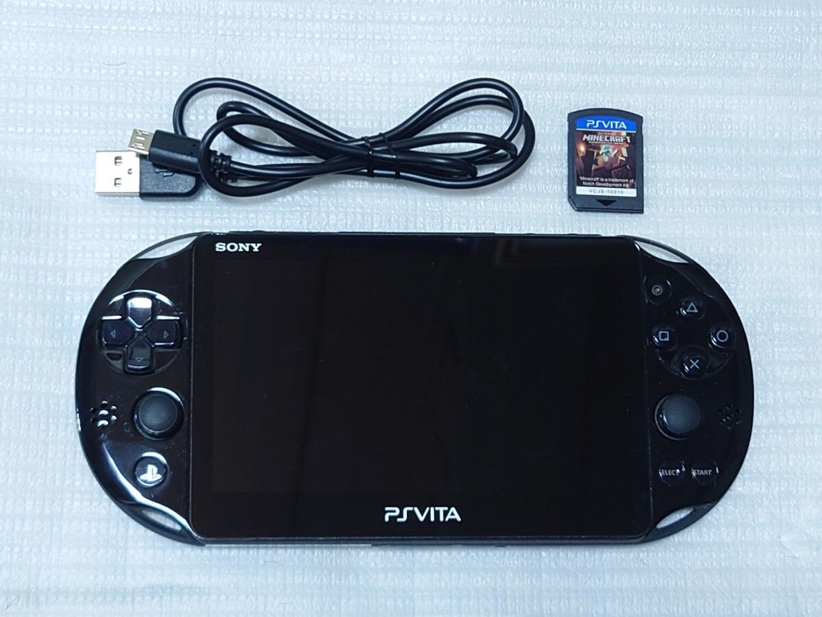 【美品】PSVITA PCH-2000 ブラック マインクラフトソフト付き Yahoo!オークション -「マインクラフト psvita」(PS Vita本体