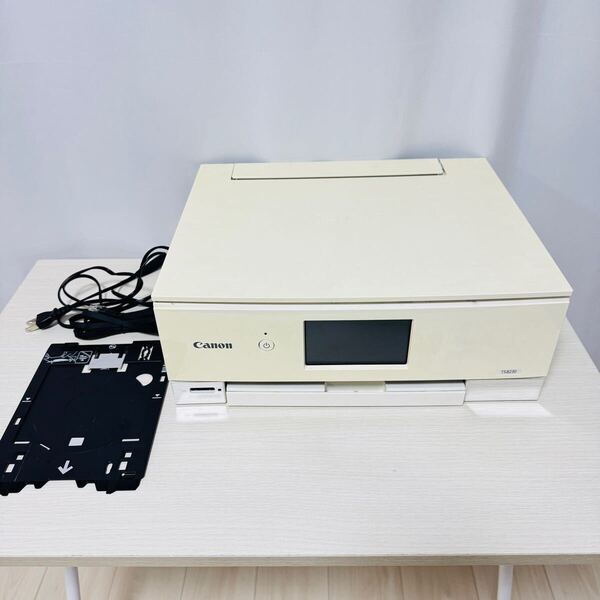 Canon TS8230 プリンター ホワイト キャノン インクジェット複合機 通電確認済 現状品 r12