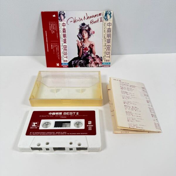 中森明菜 BEST II カセットテープ 昭和アイドル 名曲ベスト Missed the Shock DESIRE レトロ音楽 s4F