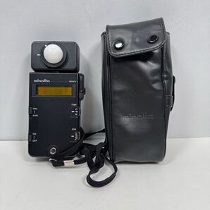 フラッシュメーター MINOLTA Flash Meter III露出計 ケース付き ミノルタ ライトメーター ストロボ測定 通電確認済 r12F