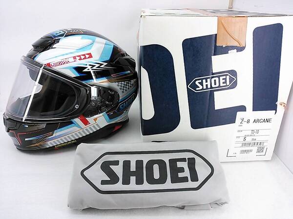 【送料無料】程度上 受注限定 SHOEI ショウエイ Z-8 ARCANE アルケーン Sサイズ 元箱付き フルフェイスヘルメット