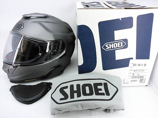 【送料無料】良品 SHOEI ショウエイ GT-AirII GT-Air2 マットディープグレー Sサイズ 元箱付き インナーバイザー フルフェイスヘルメット
