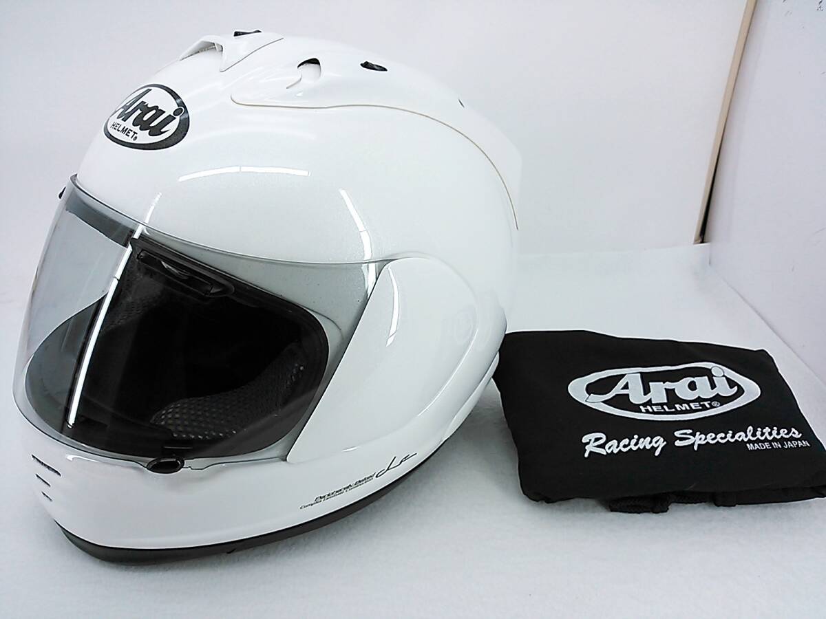 Arai (アライ)ヘルメット ラパイドМ ホワイト Lサイズ Yahoo!オークション -「アライ ヘルメット ラパイド」(フル