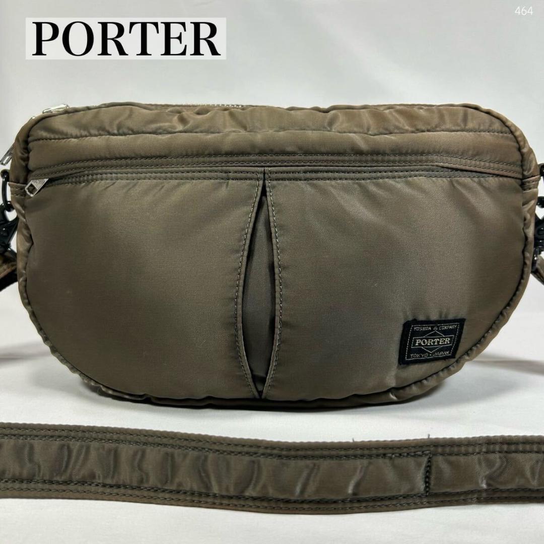 美品　ポーター　タンカー　ショルダーバッグ　ボディバッグ　カーキ Yahoo!オークション -「porter タンカー カーキ」(ショルダー