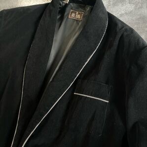 スペシャル!希少 黒コーデュロイ ビンテージ ブラックコーデュロイ 70s BILL BLASS ガウンコート デッドストック XLヴィンテージ