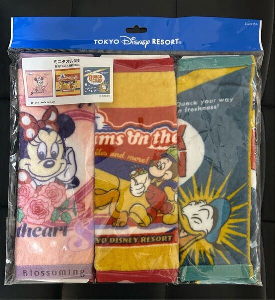 新品 東京ディズニーリゾート タオルハンカチ3枚セット ミニー TDR お土産 ディズニー タオル ハンカチ ディズニーお土産 ミニー