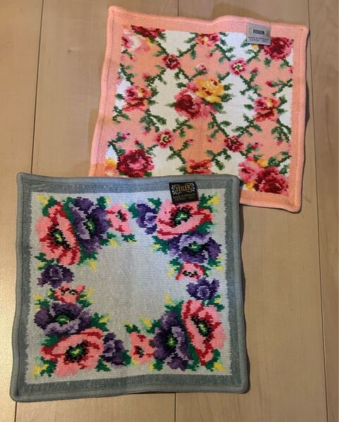 FEILER ハンカチ フェイラー 花柄 シェニール織 タオルハンカチ FEILER ハンカチセット