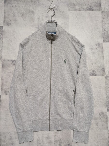 POLO RALPHLAUREN ポロ ラルフローレン トラックジャケット フルジップブルゾン スウェット ジャージ グレー XS OSAGARI
