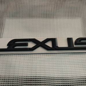 【ゆうパケット送料込】LEXUS(レクサス) 3Dエンブレム(両面テープ付) マットブラック 縦2.4cm×横19cm 金属製