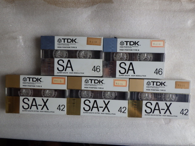 TDK/SA-X 46/未使用カセットテープ/ハイポジ/7本 Yahoo!オークション -「tdk sa 46」の落札相場・落札価格