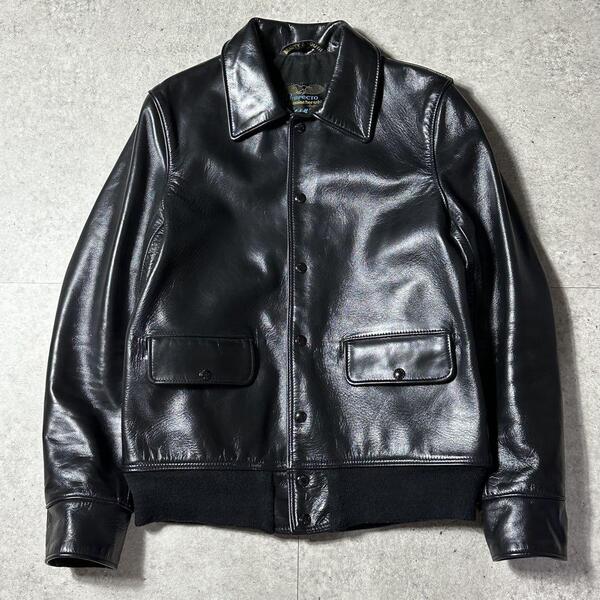 Schott B&Y 馬革 ホースレザージャケット A-2 40 ブラック