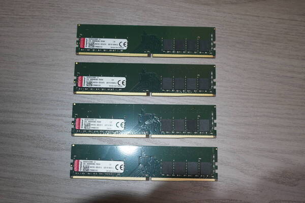 Kingston DDR4 3200MHz 16GB メモリーモジュール CBD32D4U2S8ME-16 4枚セット 合計 64GB デスクトップ PC パソコン 用