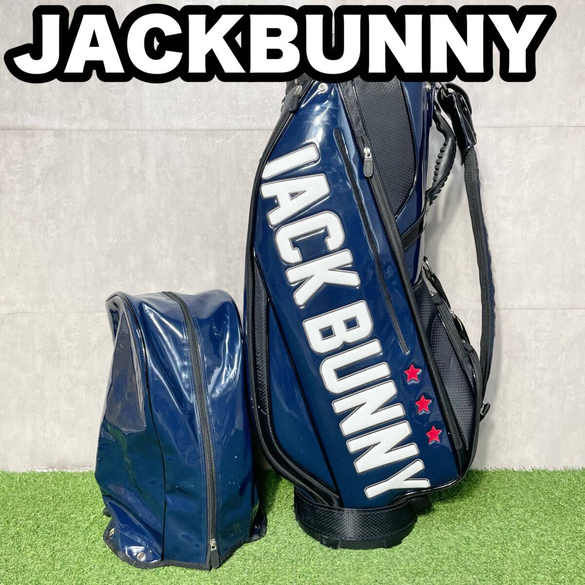 中古 美品 ジャックバニー キャディバッグ ネイビー 2025年最新】Yahoo!オークション -ジャックバニー キャディ