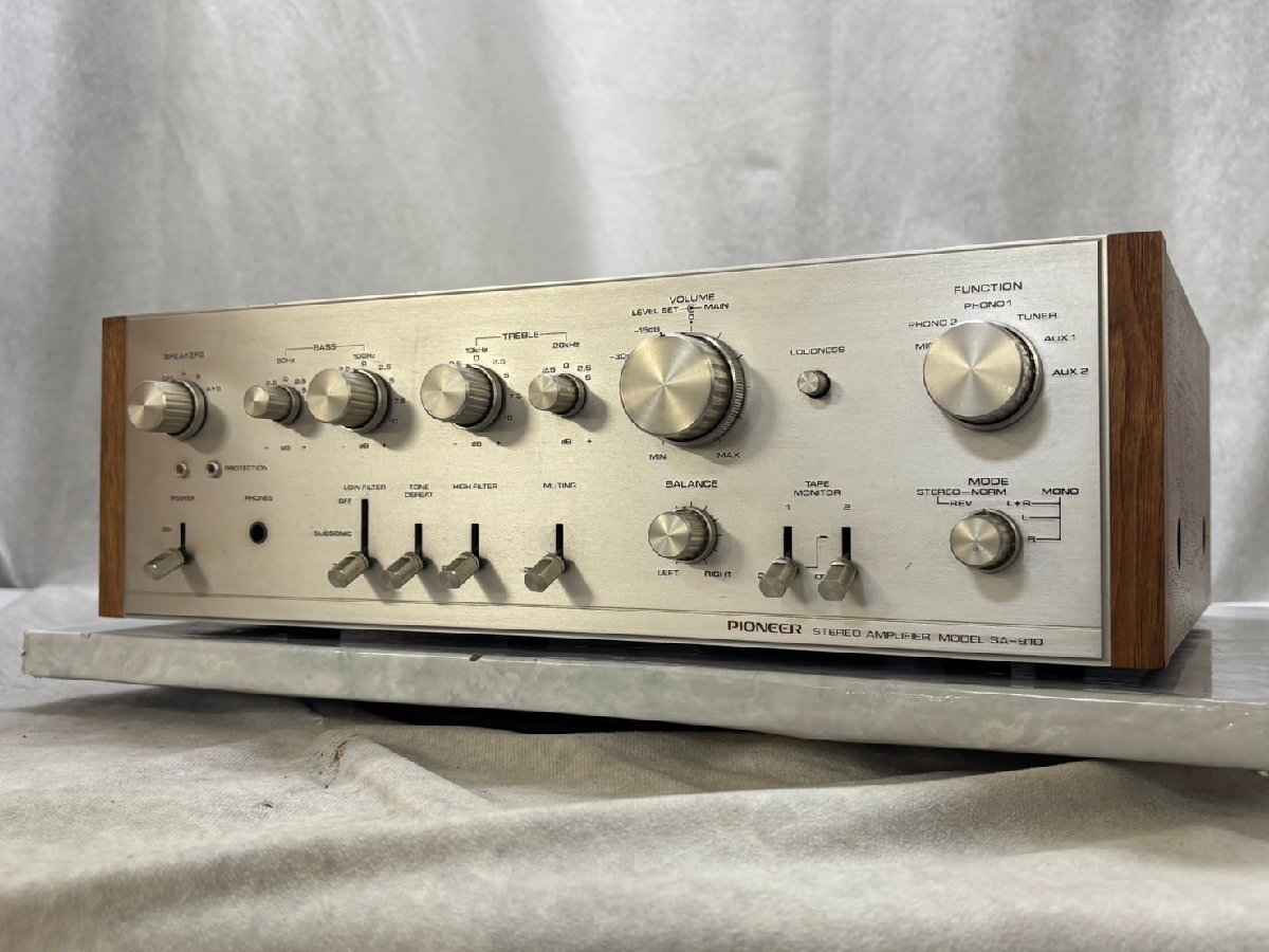 パイオニア SA-810 ステレオプリメインアンプ 通電確認済み ジャンク Yahoo!オークション -「pioneer sa-810」の落札相場・落札価格