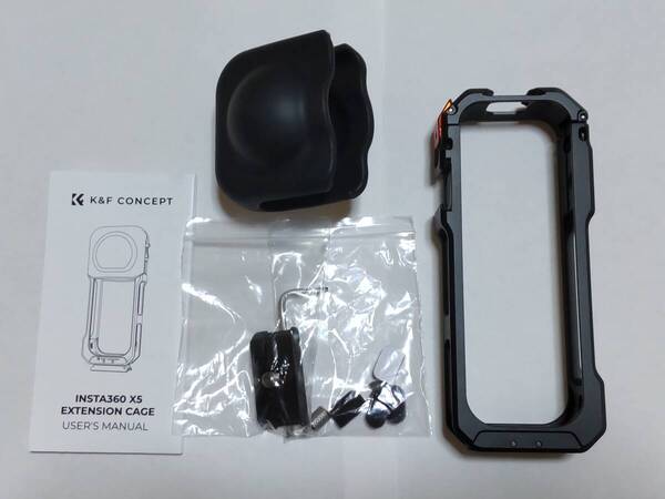 K&F Concept insta360 X5 マウント フレーム ブラケット 保護ケース マルチ機能ケージ 拡張可能 CNC加工 全面保護 アルミ合金製