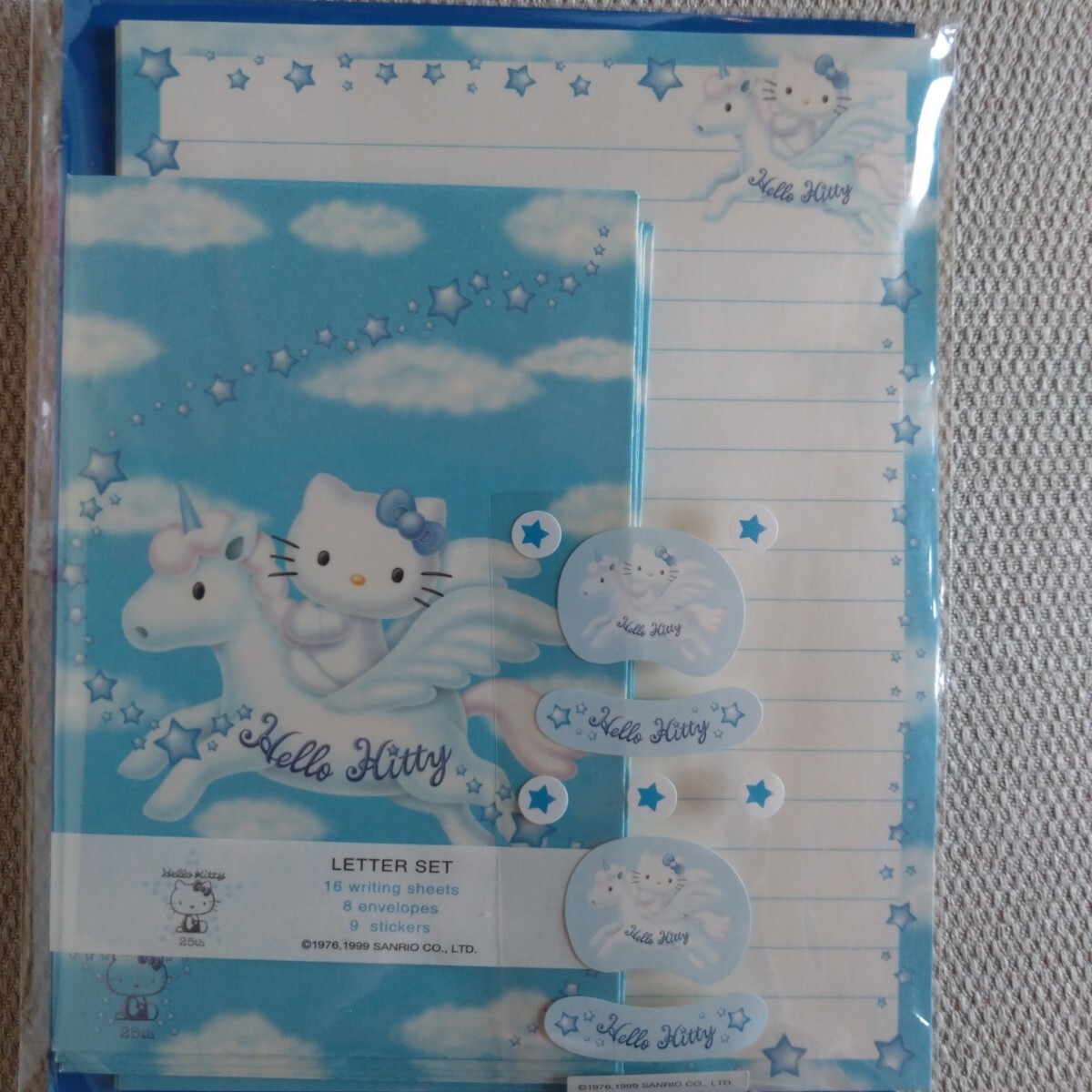 レア♡サンリオ♡キティ ブルーローズ エンジェル レターセット 2001年 Yahoo!オークション -「キティ レターセット」の落札相場・落札価格