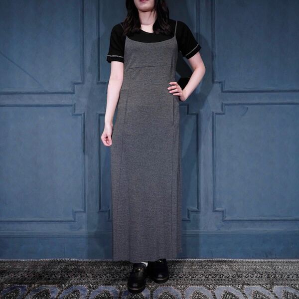 USA VINTAGE J.JILL MIX PATTERNED DESIGN NO SLEEVE ONE PIECE/アメリカ古着ミックス柄デザインノースリーブワンピース