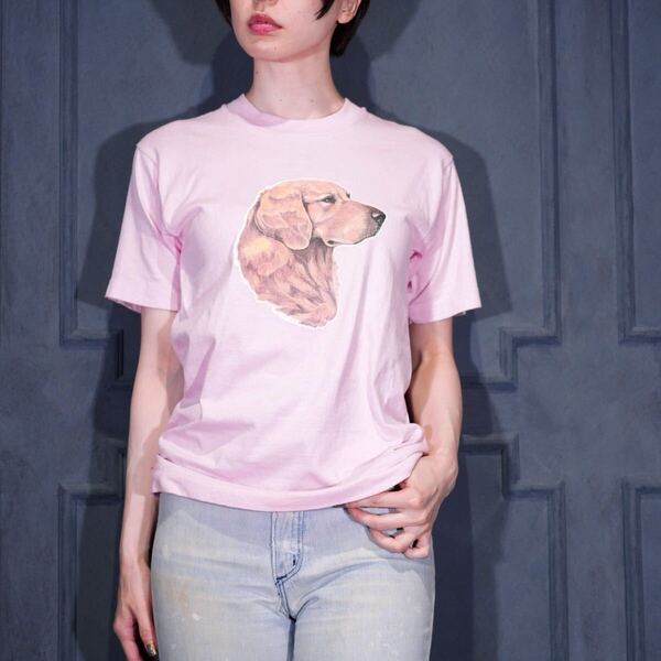 80's~90's USA VINTAGE SCREEN STARS best DOG PRINT DESIGN T SHIRT/80年代~90年代アメリカ古着わんこプリントデザインTシャツ