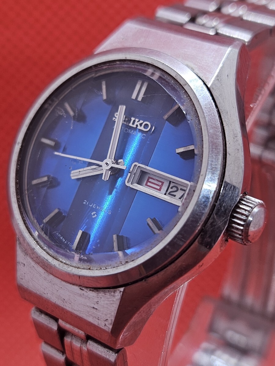 SEIKO セイコー 腕時計 自動巻き 2706-0300 ブルー カットガラス Yahoo!オークション -「セイコー2706」の落札相場・落札価格