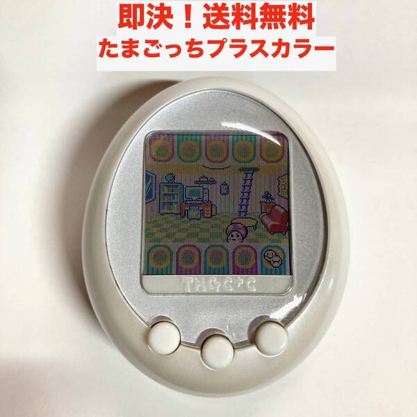 ★即決 送料無料 レア 動作確認済み バンダイ たまごっち TMGC+C プラスカラー ホワイト 平成レトロ デジタルペット BANDAI