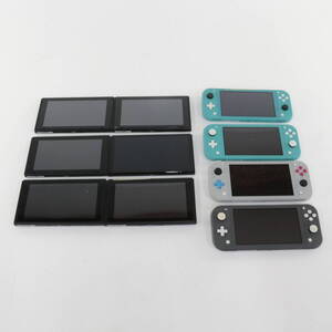 【GLB】中古 ジャンク Switch スイッチ 旧型×4台 持続型×2台 SwitchLite スイッチライト×4台 本体のみ 計10台セット°