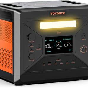★最新商品★新品未開封 ポータブル電源 大容量 2300Wh 720000mAh UPS 2500W 最大5000W G2500 PD100W パススルー 車中泊キャンプ 正弦波