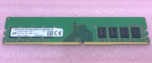 ∠Micron MTA8ATF1G64AZ-2G6E1 - PC4-21300/DDR4-2666/PC4-2666V 288Pin DDR4 UDIMM 8GB 動作品