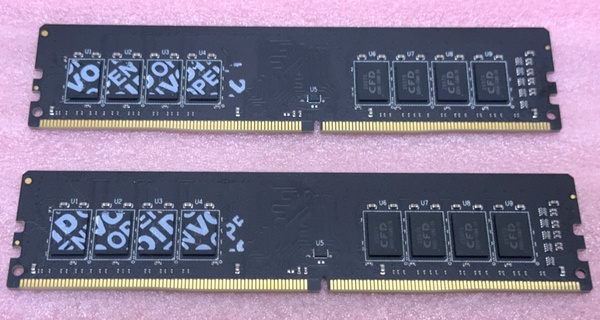 ◇CFD W4U2666CS-16G - PC4-21300/DDR4-2666 288Pin DDR4 UDIMM 32GB(16GB x2) 動作品/ラベル剥がれ有