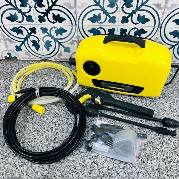 ケルヒャー KARCHER K2サイレント 高圧洗浄機 水回り 玄関 車 清掃器具 ホース ノズル 静音モデル コンパクト